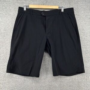 Greyson Golf Chino Shorts Men Size 36x10 Black Performance